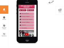 Tablet Screenshot of bellsautointeriorofgreenwich.com